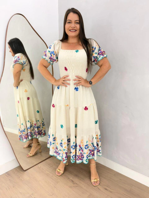 VESTIDO EVA BORDADO - comprar online