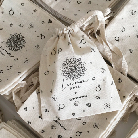 Bolsa lienzo frunce 10*15 x 100 unidades