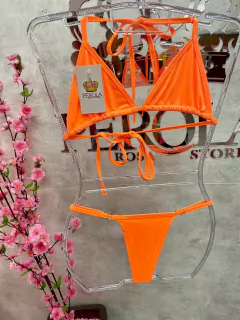 Biquini Fita Cortininha 1470 - Pérola Rosa Store