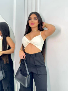 Calça Wideleg Alfaitaria 8079 - Pérola Rosa Store