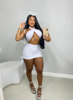 Short Saia Gringa 341 - Pérola Rosa Store