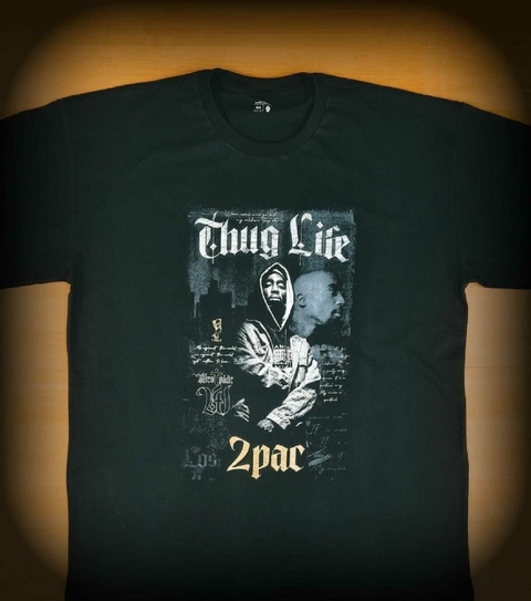 CAMISETA 2PAC - TUPAC SHAKUR - THUG LIFE (M AO GG)