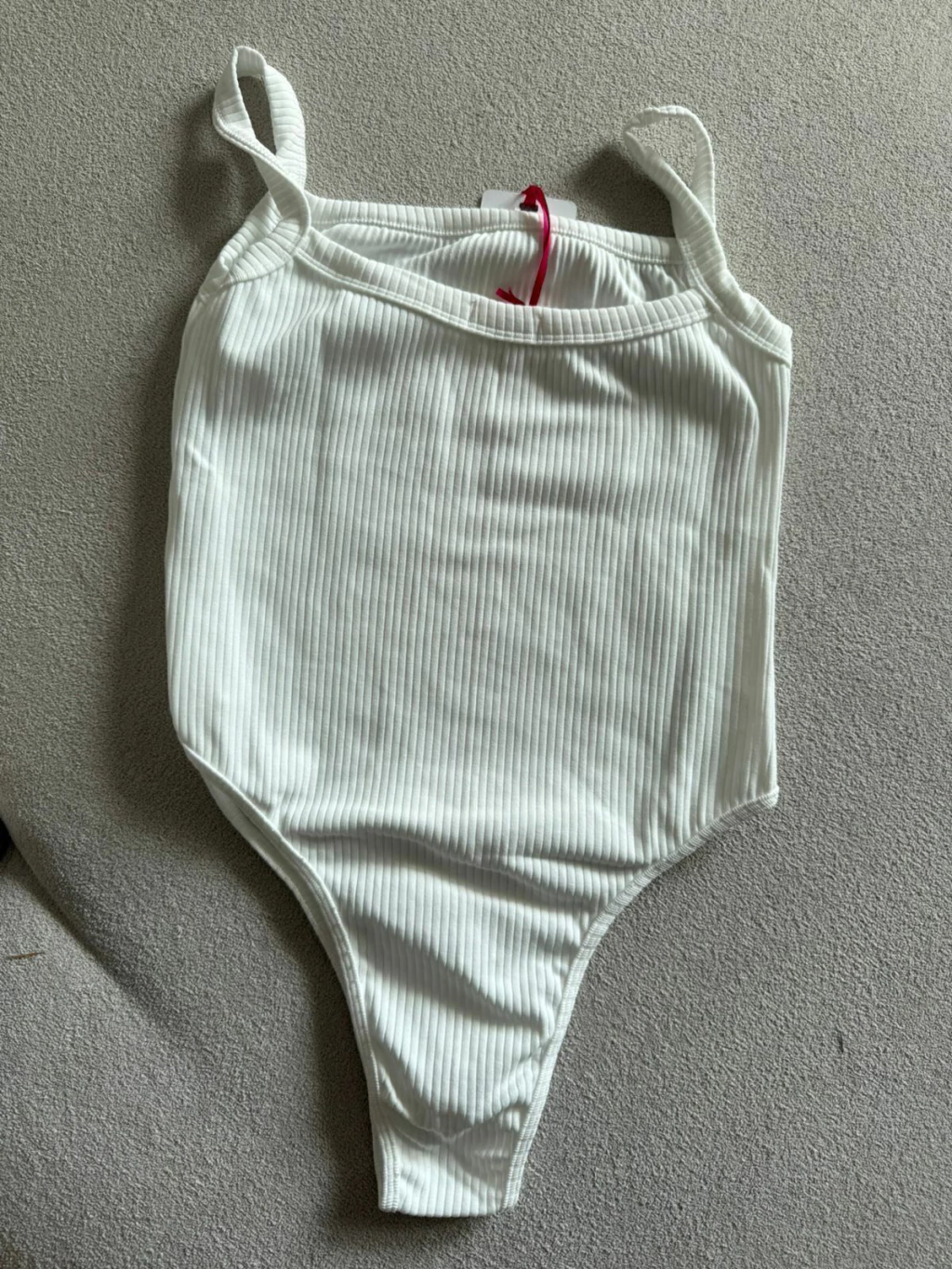 Body canelado alcinha Branco - Ref: 2025