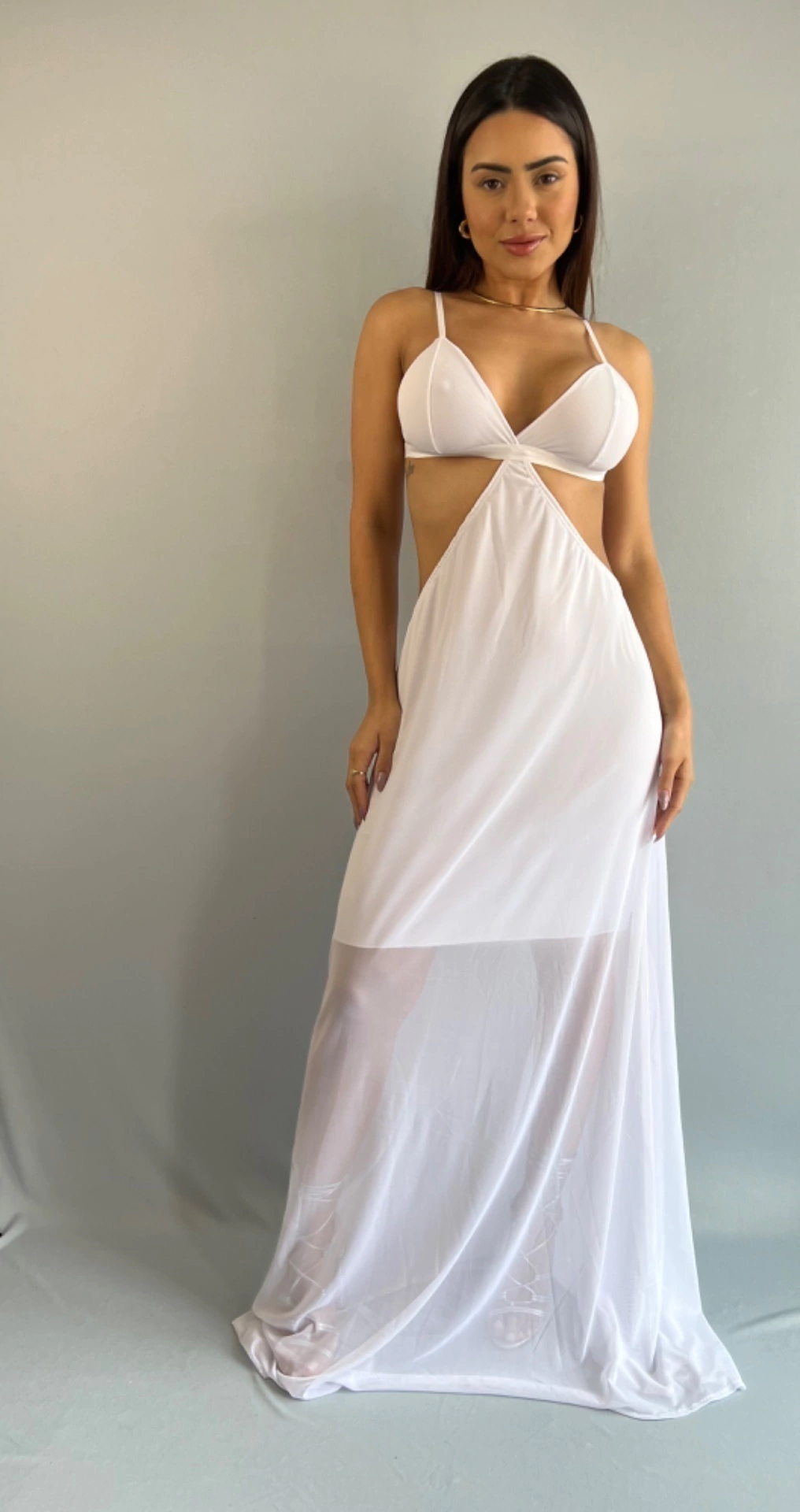 VESTIDO ELYSEE - BRANCO - REF: 3086