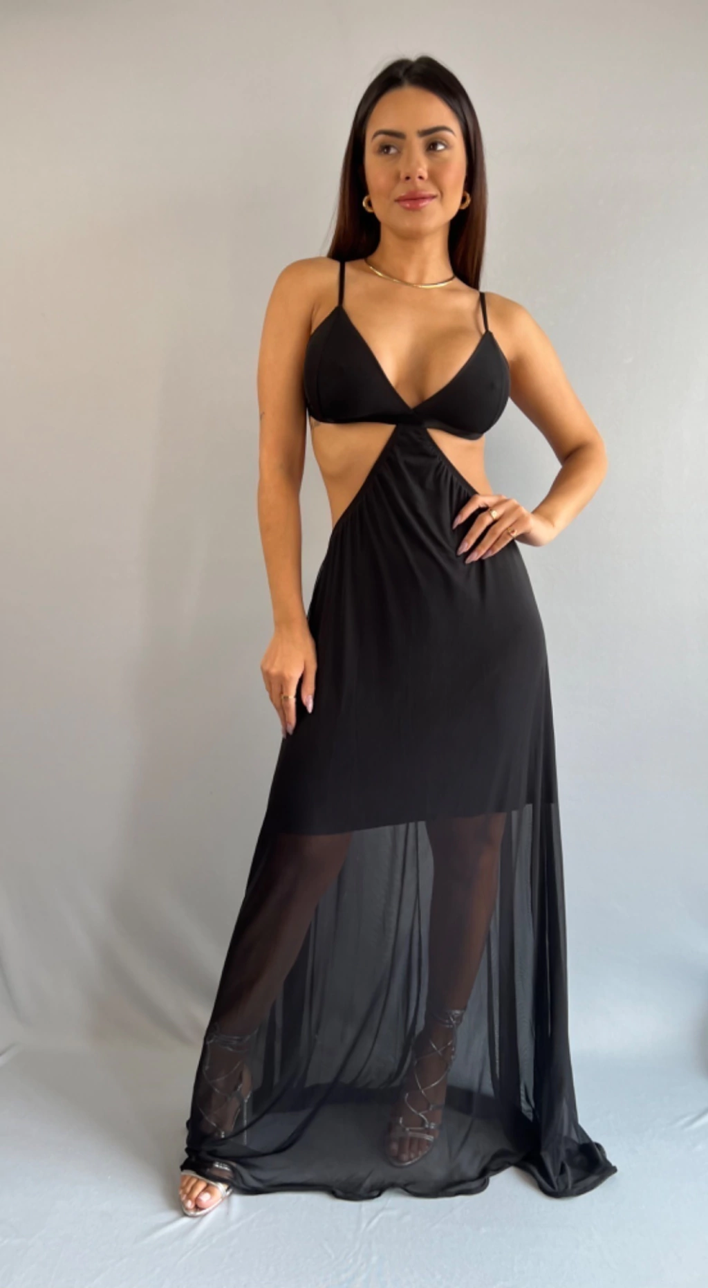 VESTIDO ELYSEE - PRETO - REF: 3086