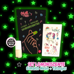 Set Luminiscente esmalte + tatuaje - comprar online