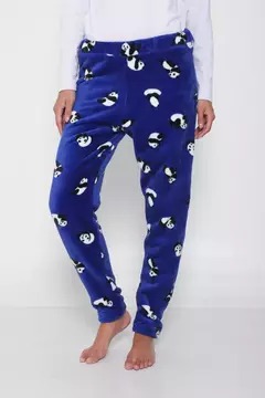 PANTALON POLAR SOFT PANDA AZUL - comprar online