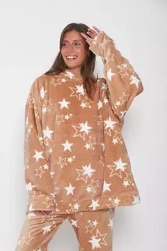MAXIBUZO POLAR SOFT ESTRELLA BEIGE - comprar online