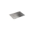 Vault Cuba Inox de sobrepor/embutir simples 635 x 559 x 237 mm com 3 furos com grelha/escorredor
