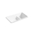 Iron/Tones Smart Divide Cuba Cast Iron dupla de embutir/sobrepor Smart Divide 838x476x244 mm | Branco