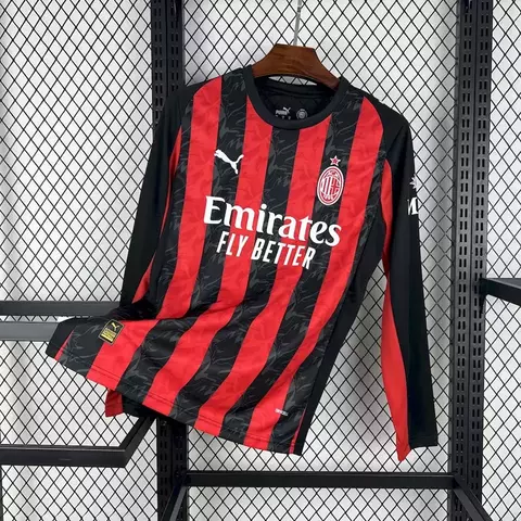 Camisa Milan Home Manga Longa 2025 - comprar online