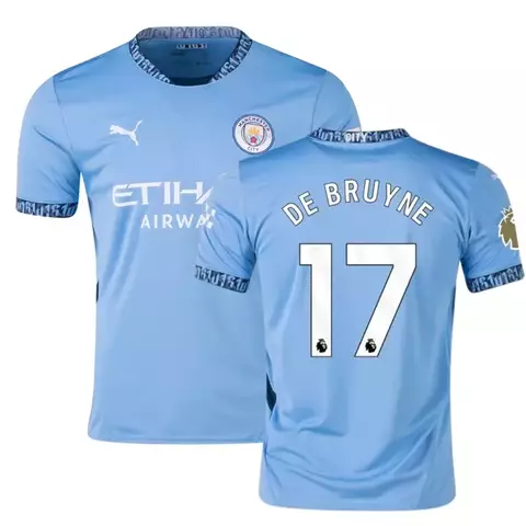 Camisa Manchester City Home 2024 Masculina #DE BRUYNE 17