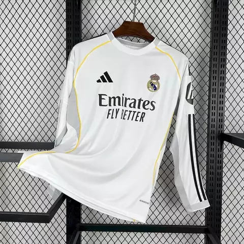 Camisa Real Madrid Home Manga Longa 2025 - comprar online