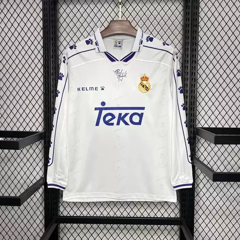 Camisa Real Madrid Home Manga Longa 1994/96