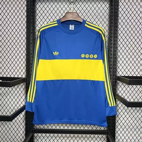 Camisa Boca Juniors 1981 Home Manga Longa