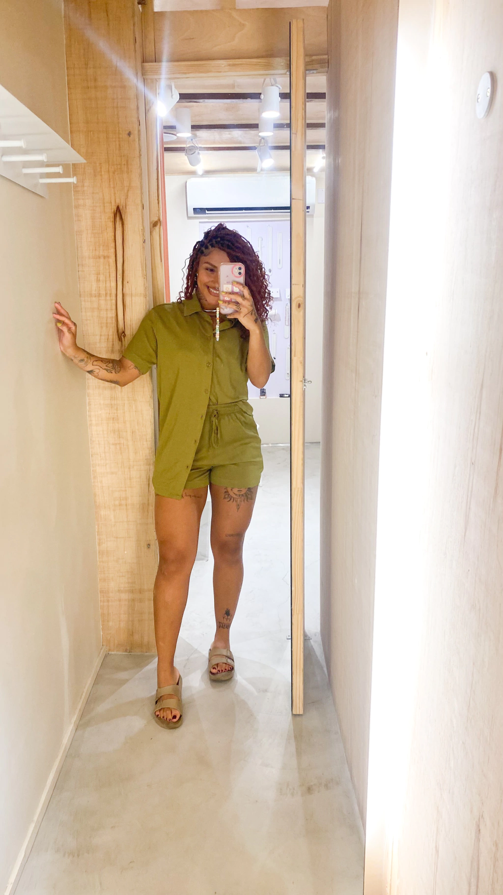 Camisa de Botão Pistache