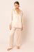 PIJAMA EM CETIM CLASSIC DIAMOND CREAM - comprar online