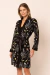 ROBE CURTO EM VISCOLYCRA E CETIM FLOWERS - comprar online