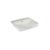 Forefront Cuba de semiencaixe retangular 230 mm com 3 furos | Branco