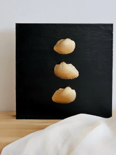 Cuadro Texturado Golden Islands 20x20