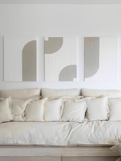 Cuadro Texturado Chandra (Set x3) 60x90 - comprar online