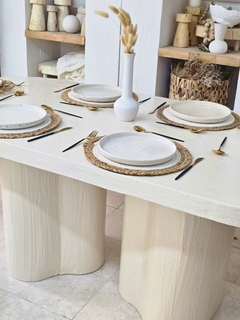 MESA TEXTURADA ORGANICA 200x90 - comprar online