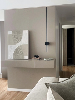 CUADRO TEXTURADO CHANDRA II 50X70 HUESO - comprar online