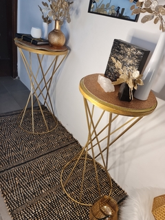 Mesa De Arrime Auxiliar Evento Candy Bar Dorada x unidad