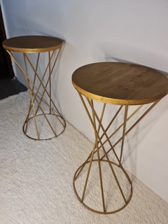 Mesa De Arrime Auxiliar Evento Candy Bar Dorada x unidad - Gheto Home 