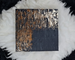 Cuadro Abstracto Texturado Minimalista 20x20 - Gheto Home 