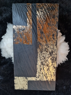 Cuadro Abstracto Texturado Minimalista 30x60 - tienda online