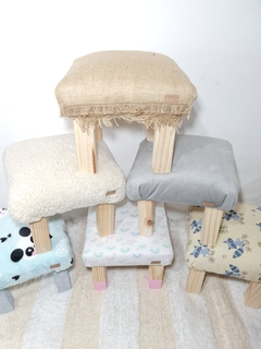 Imagen de Banquito Infantil de Madera Nordico Mapache