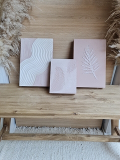 Cuadro Texturado Pink Fern 15X20 en internet