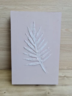 Cuadro Texturado Big Leaf Rose 20X30