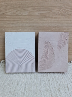 Cuadro Texturado Pink Fern 15X20 - Gheto Home 