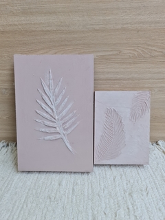 Cuadro Texturado Pink Fern 15X20