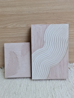Cuadro Texturado Pink Fern 15X20 - comprar online