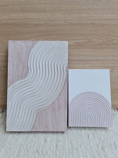 Cuadro Texturado Zen Small Wave 15X20 en internet