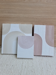 Cuadro Texturado Zen Small Wave 15X20 - Gheto Home 