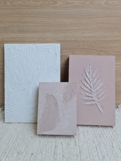 Imagen de Cuadro Texturado Pink Fern 15X20