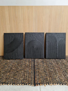 Cuadro Texturado Noir Dual 30X40 - tienda online