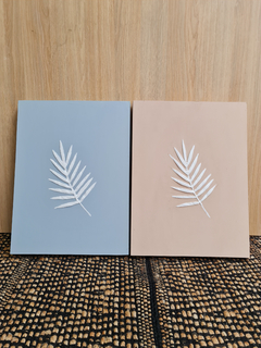 Cuadro Texturado Big Leaf Set x 2 Unidades 20X30 en internet
