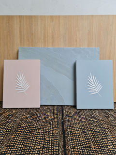 Cuadro Texturado Big Leaf Beige 20X30 - tienda online