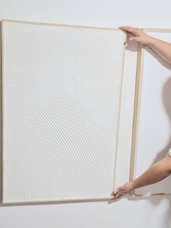 Imagen de CUADRO TEXTURADO BIG ZEN CON MARCO 60X90