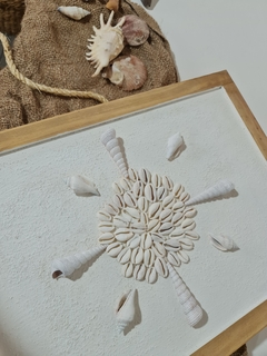 Cuadro Texturado Buzios con Marco 30X40 - Gheto Home 