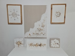 Cuadro Texturado Tres Islas con Marco 30X40 - Gheto Home 