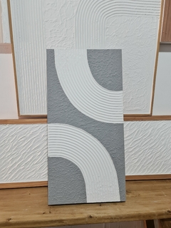 Cuadro Texturado Shamkara Cemento 30x60 - comprar online