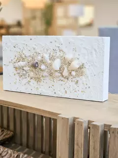 Cuadro Texturado Huella Marina 20x40