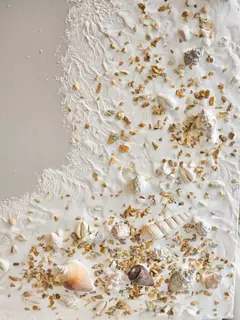 Cuadro Texturado Orilla de Mar 40x80 - comprar online