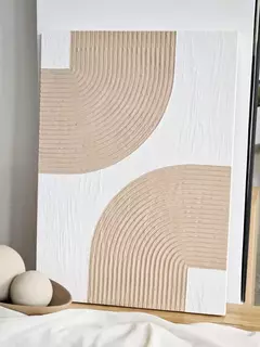 CUADRO TEXTURADO CHANDRA II 50X70 BEIGE
